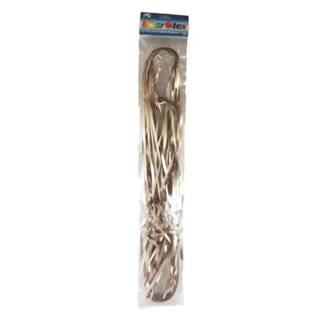 Alpen Decrotex Pre Cut Metallic Curling Ribbon Rose Gold 1.5m 25Pk 205439
