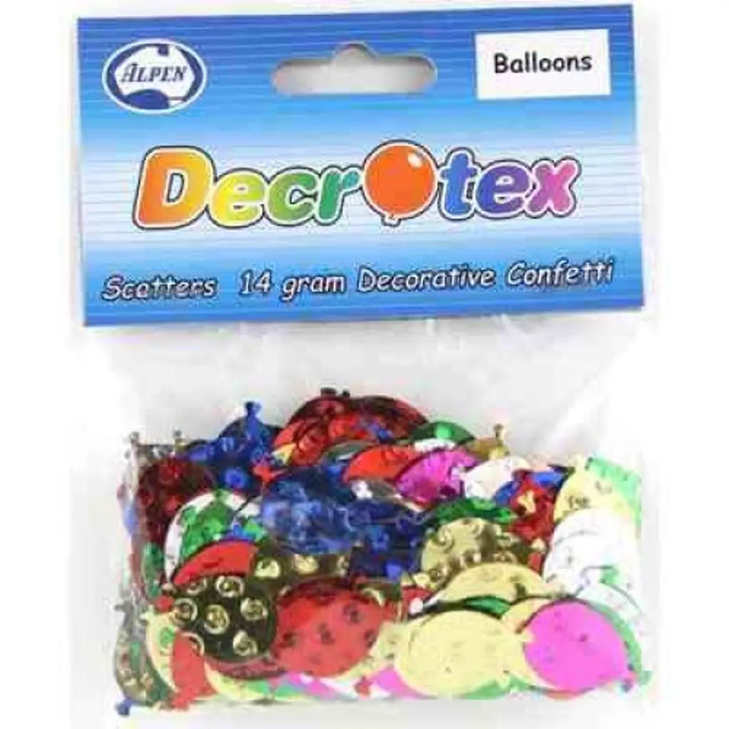 Alpen Decrotex Scatter Balloons Mixed 14g 108363