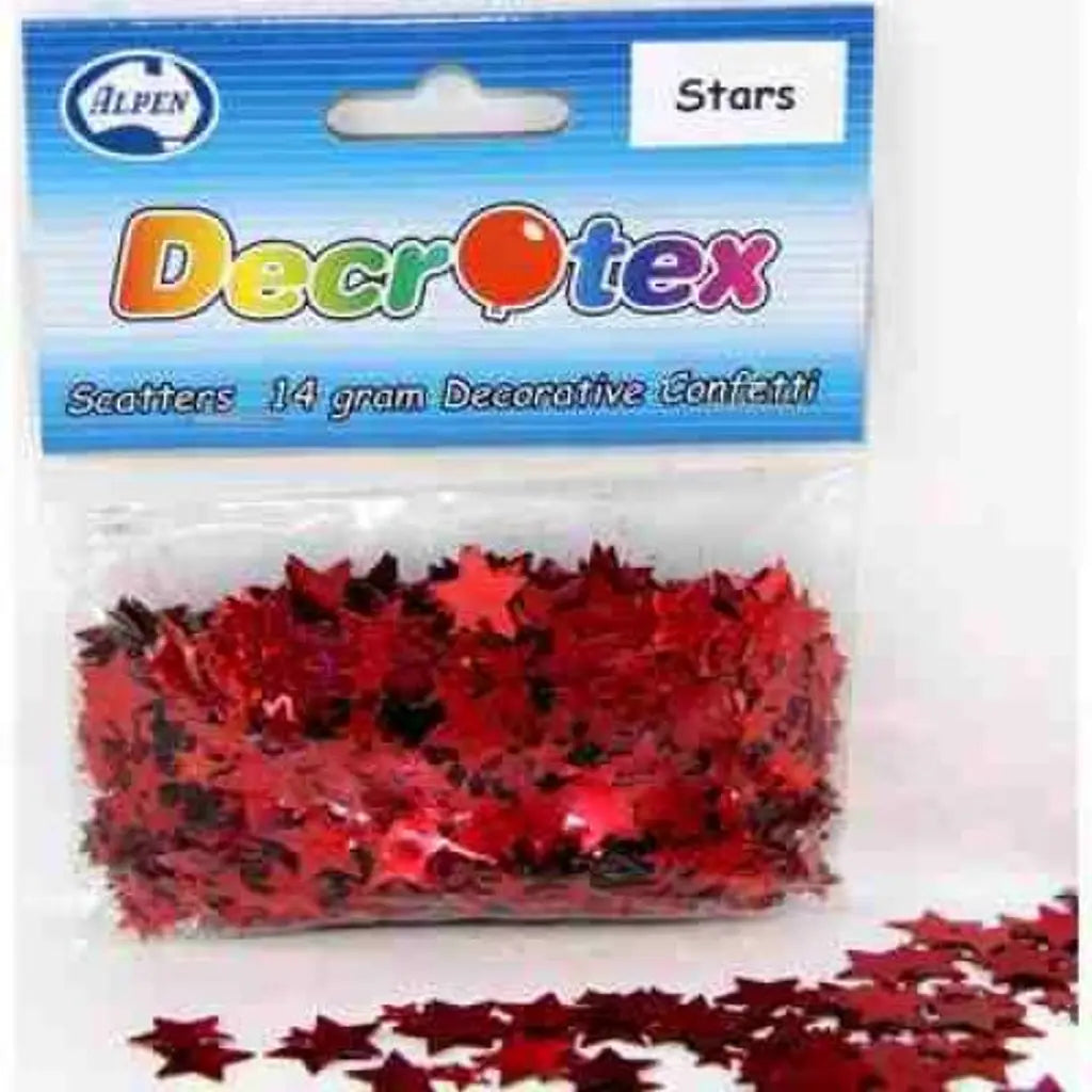 Alpen Decrotex Scatter Stars Red 14g 108331