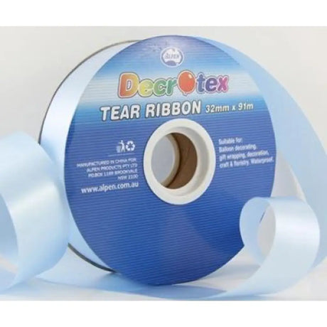 Alpen Decrotex Tear Ribbon Light Blue 32mmX91m 205511