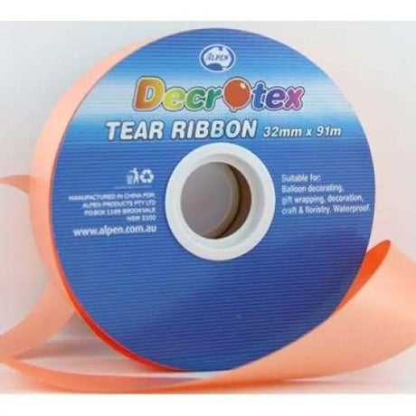 Alpen Decrotex Tear Ribbon Orange 32mmX91m 205503