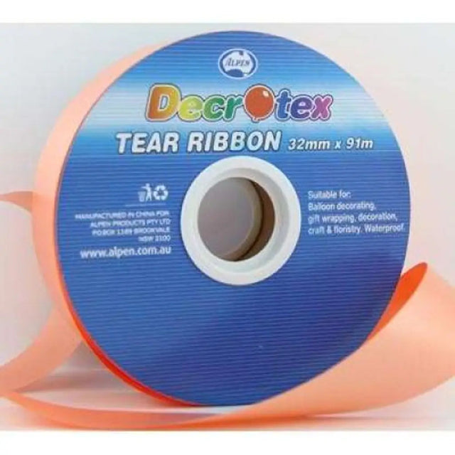 Alpen Decrotex Tear Ribbon Orange 32mmX91m 205503