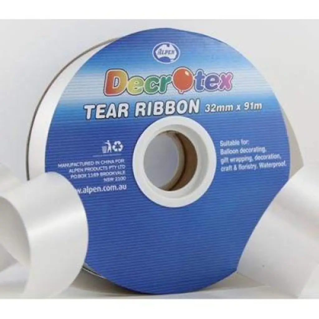 Alpen Decrotex Tear Ribbon Silver 32mmX91m 205531