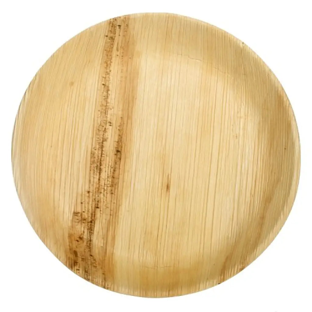 Alpen Eco Collection Palm Leaf Round Plates Natural 10in 10Pk 461219