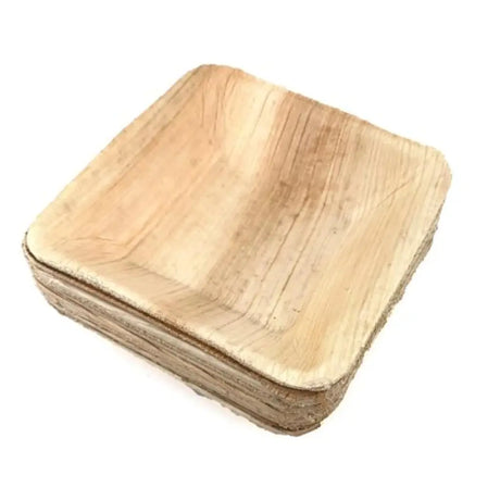Alpen Eco Collection Palm Leaf Square Dip Bowls Natural 3.5in 10Pk 461201