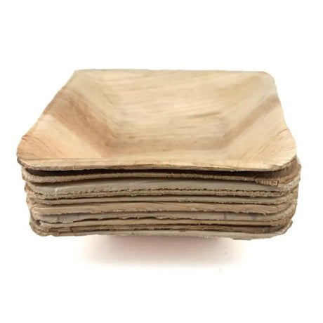 Alpen Eco Collection Palm Leaf Square Dip Bowls Natural 3.5in 10Pk 461201