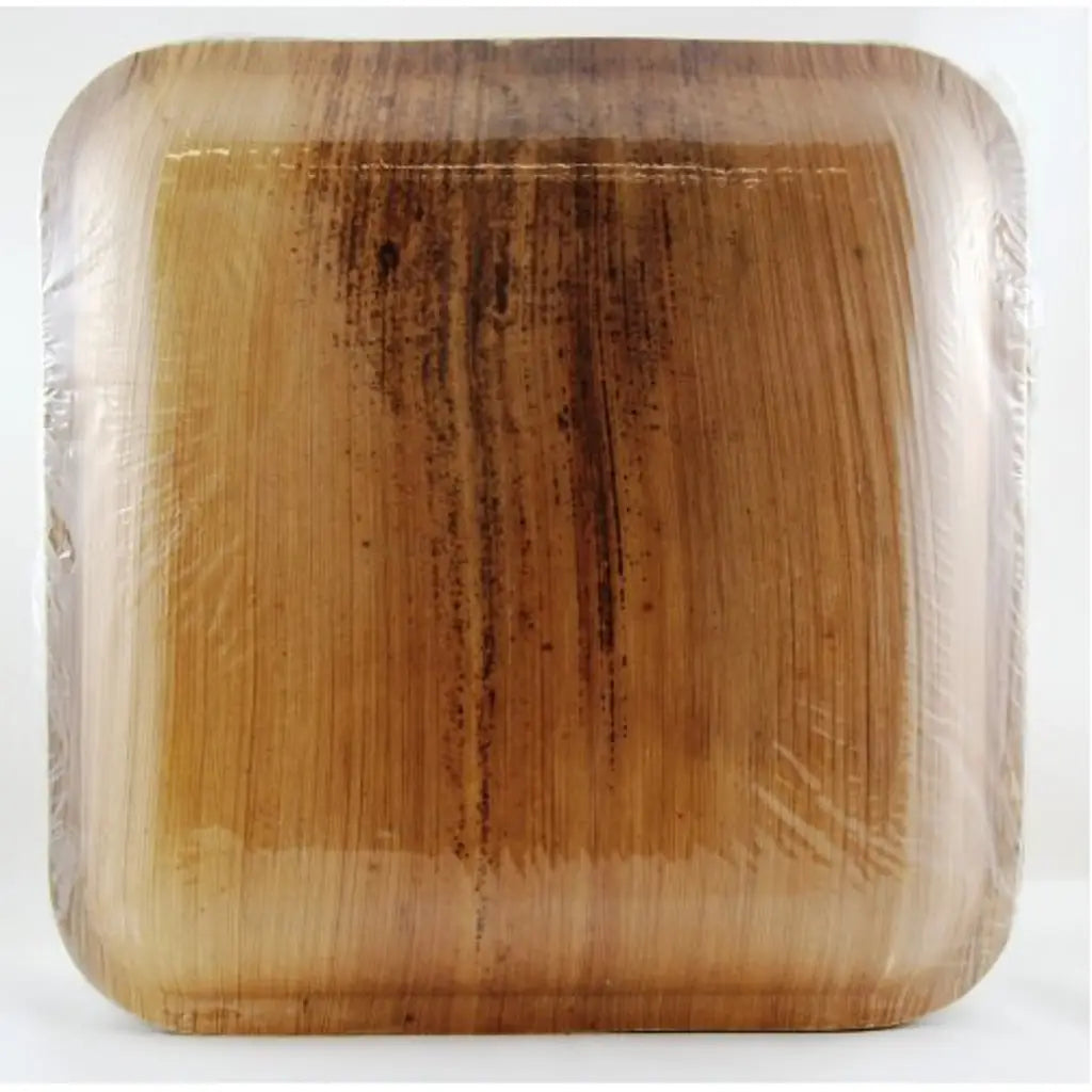 Alpen Eco Collection Palm Leaf Square Plates Natural 10in 10Pk 461240