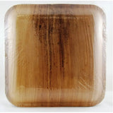 Alpen Eco Collection Palm Leaf Square Plates Natural 10in 10Pk 461240