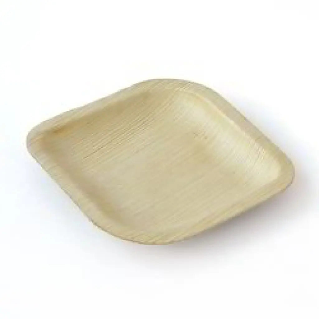 Alpen Eco Collection Palm Leaf Square Plates Natural 6in 10Pk 461234 