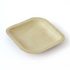Alpen Eco Collection Palm Leaf Square Plates Natural 6in 10Pk 461234 