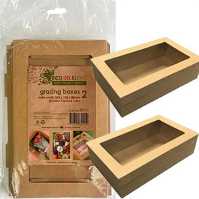 Alpen Eco Occasions Grazing Boxes Extra Small Kraft 258x155x80mm 2Pk 362115