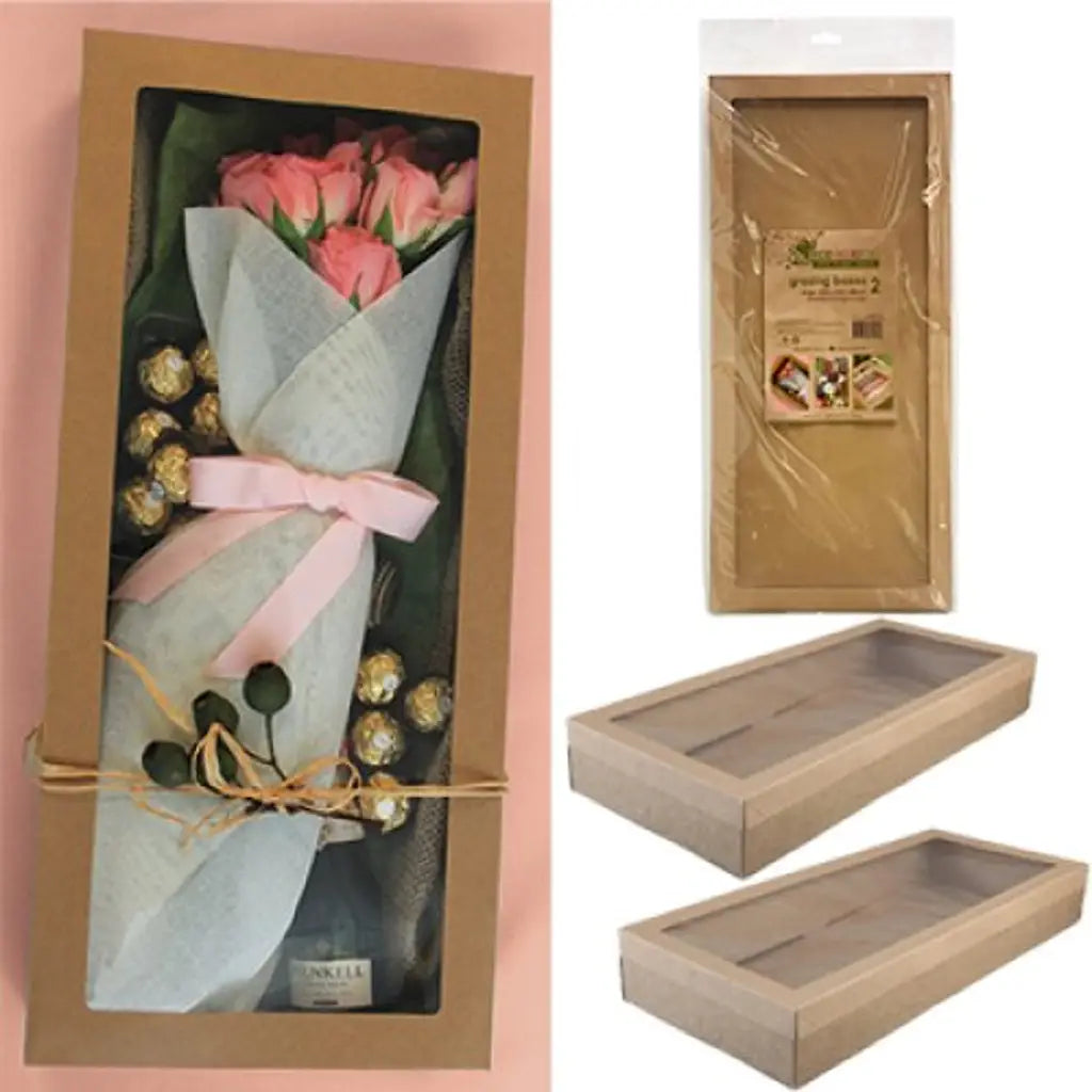 Alpen Eco Occasions Grazing Boxes Large Kraft 560x255x80mm 2Pk 362118