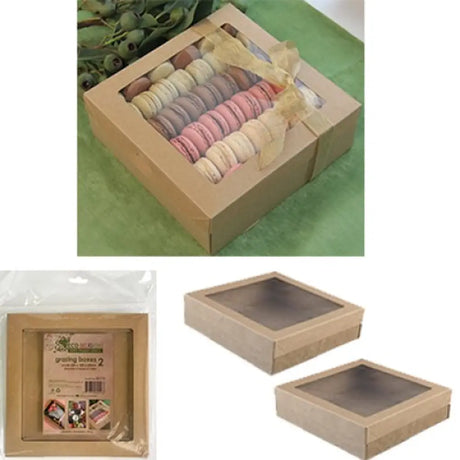Alpen Eco Occasions Grazing Boxes Small Kraft 225x225x60mm 2Pk 362116
