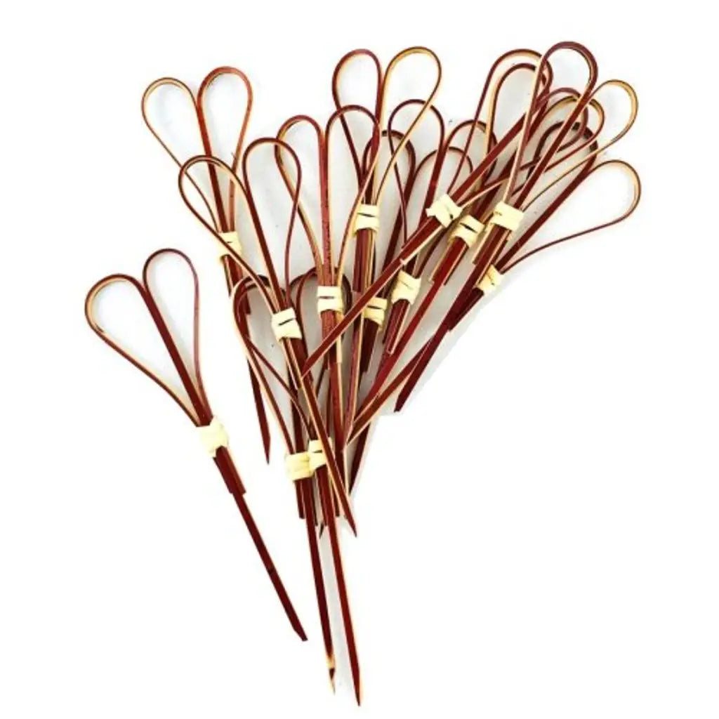 Alpen Eco Occasions Heart Picks Red 10cm 100Pk 460527