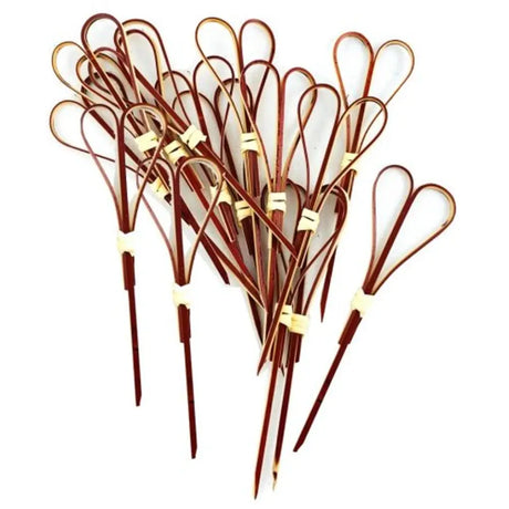 Alpen Eco Occasions Heart Picks Red 12cm 100Pk 460528