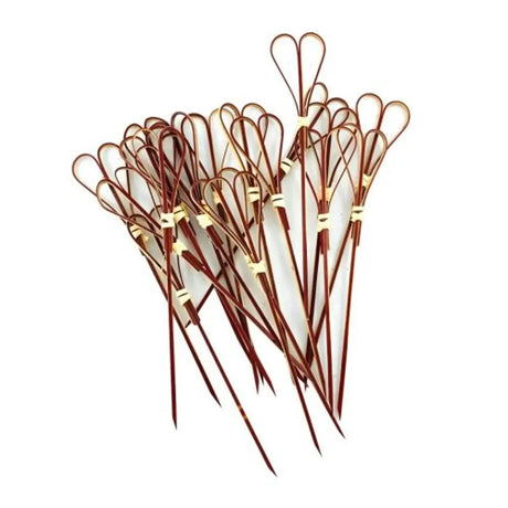 Alpen Eco Occasions Heart Picks Red 15cm 100Pk 460529