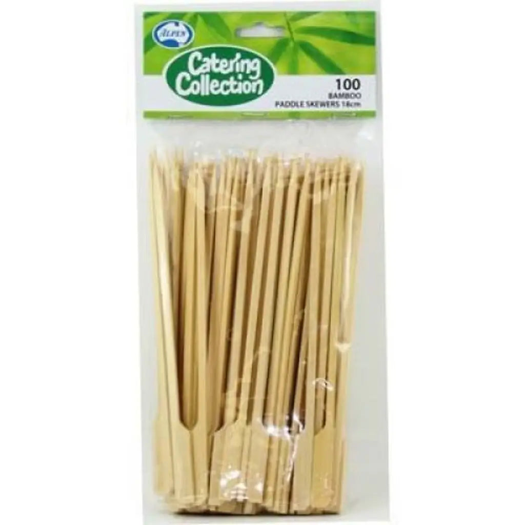 Alpen Eco Occasions Paddle Skewers 18cm 100Pk 460562