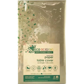 Alpen Eco Occasions Paper Table Cover Rectangle Gold 125x250cm 401311