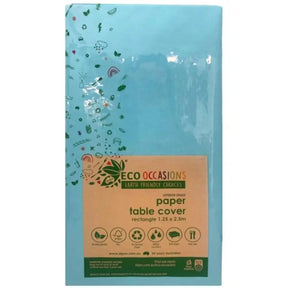 Alpen Eco Occasions Paper Table Cover Rectangle Light Blue 125x250cm 401314