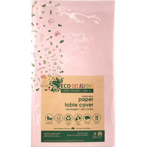 Alpen Eco Occasions Paper Table Cover Rectangle Light Pink 125x250cm 401313