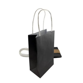 Alpen Eco Occasions Party Bags Black 215x130x80mm 5Pk 465828