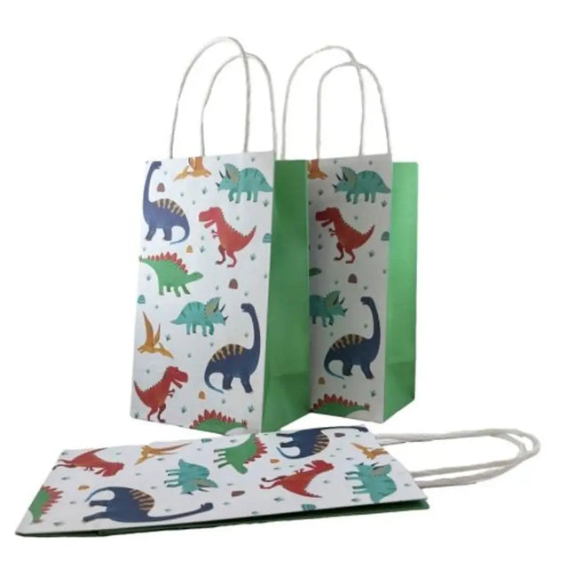 Alpen Eco Occasions Party Bags Dinosaur Theme 215x130x80mm 5Pk 465873