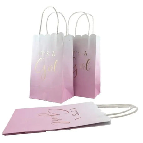 Alpen Eco Occasions Party Bags It’s a Girl 215x130x80mm 5Pk 465864
