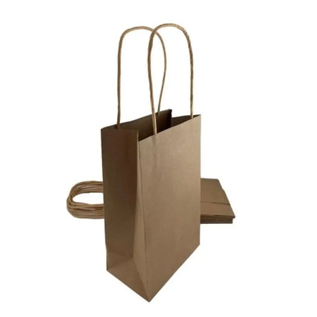 Alpen Eco Occasions Party Bags Kraft 215x130x80mm 5Pk 465829