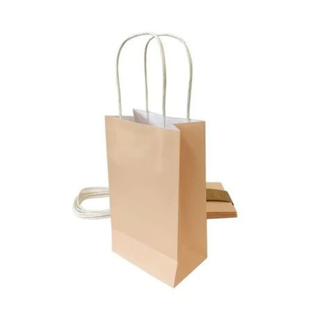 Alpen Eco Occasions Party Bags Pastel Peach 215x130x80mm 5Pk 465844
