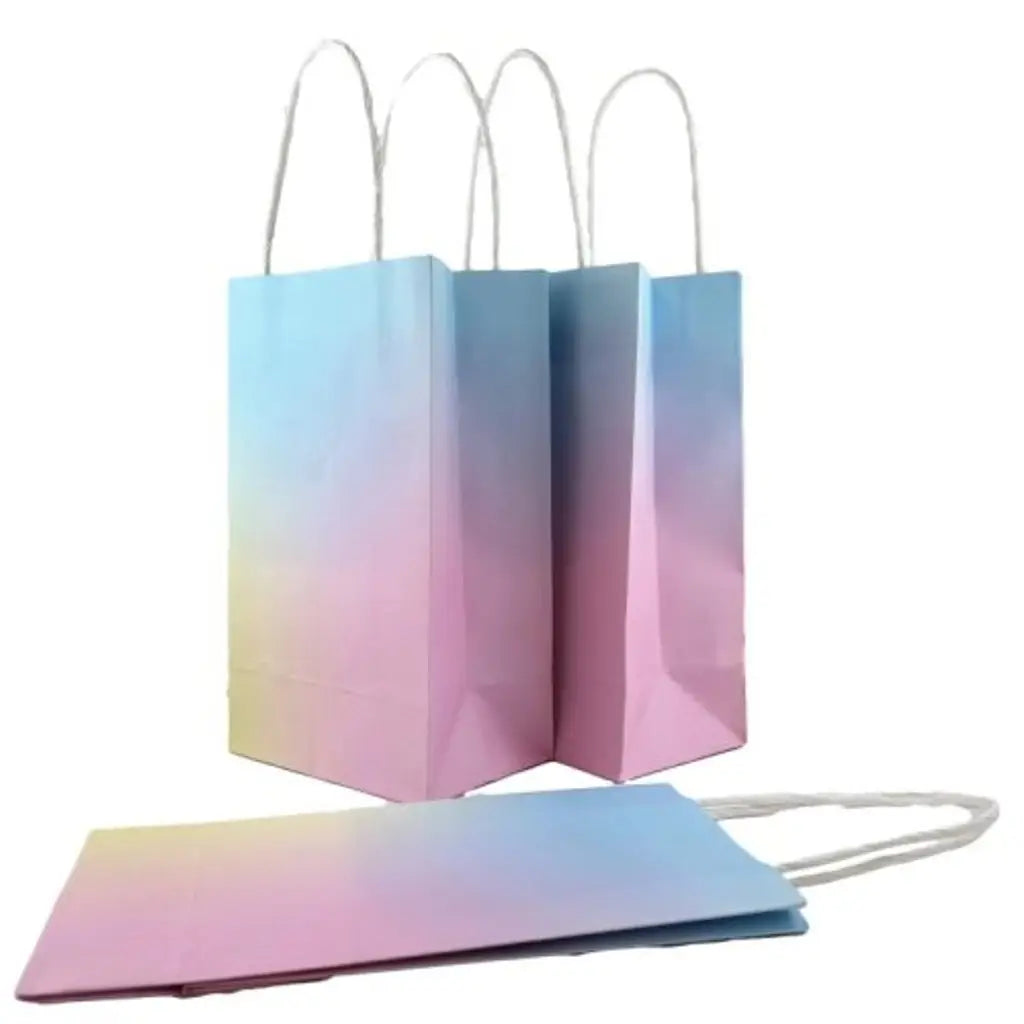 Alpen Eco Occasions Party Bags Pastel Rainbow 215x130x80mm 5Pk 465881