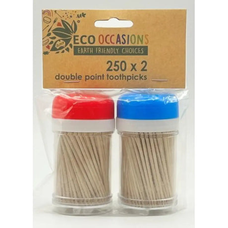 Alpen Eco Occasions Round Double Point Toothpicks 2x250Pk 460102