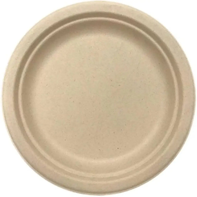 Alpen Eco Occasions Sugarcane Dinner Plates Natural 230mm 10Pk 400203