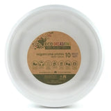 Alpen Eco Occasions Sugarcane Dinner Plates White 230mm 10Pk 400253