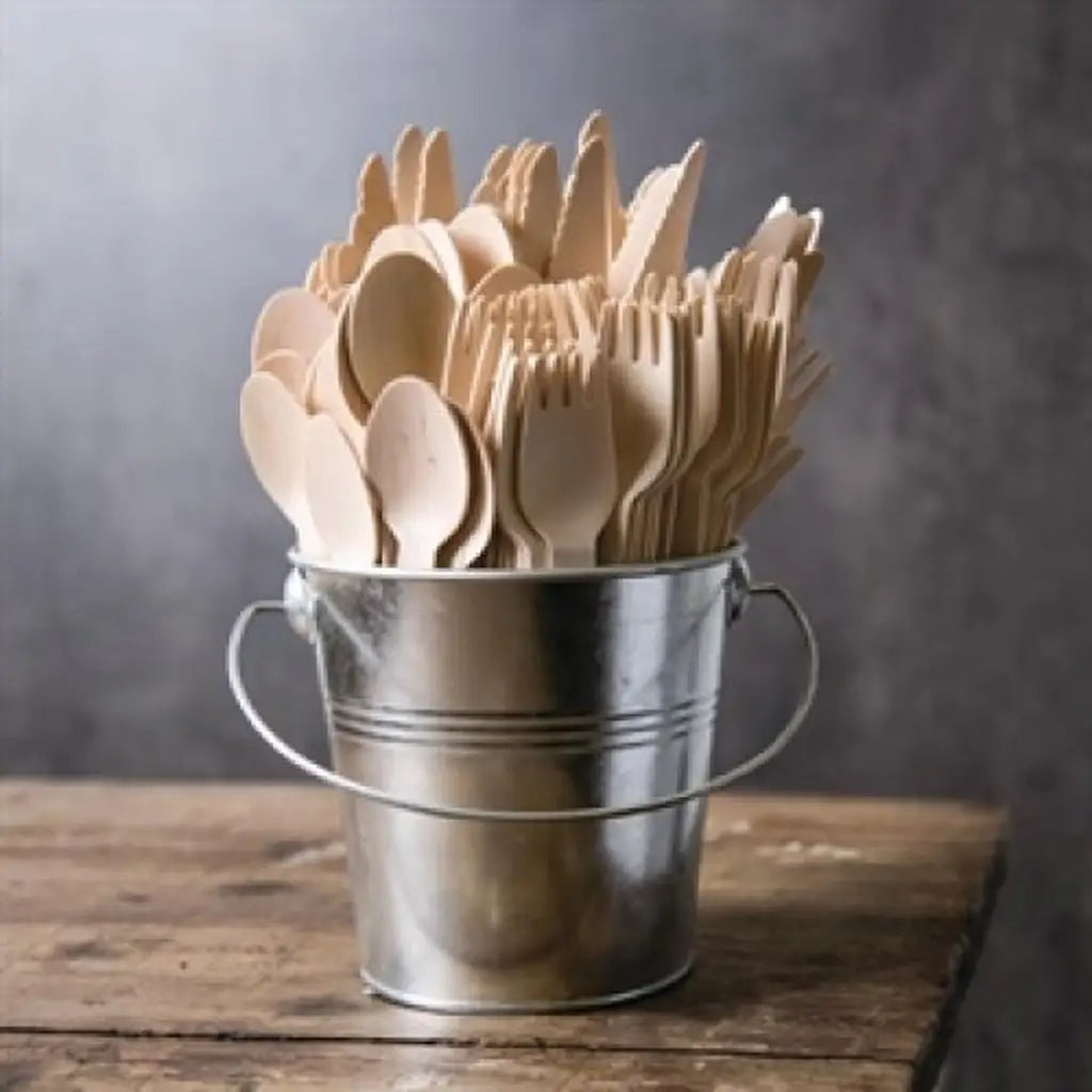 Alpen Eco Occasions Wooden Forks 155mm 100Pk 460611