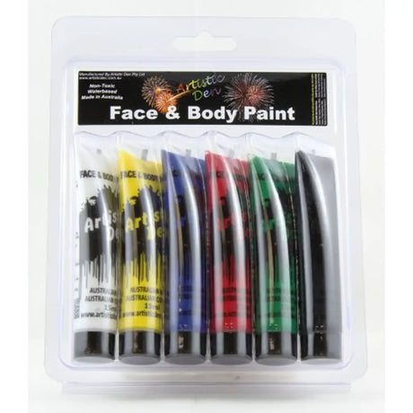 Alpen Face And Body Paint Starter Set 15ml 6Pk 252221