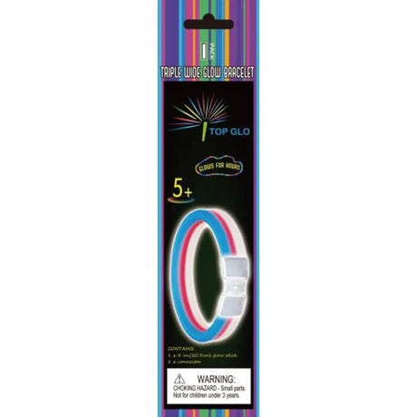 Alpen Glow Stick Tri Colour Bracelet 20cm 251622