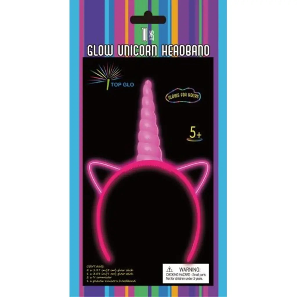 Alpen Glow Stick Unicorn Headband 251624