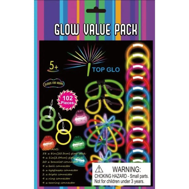 Alpen Glow Stick Value Pack 102Pcs 251633