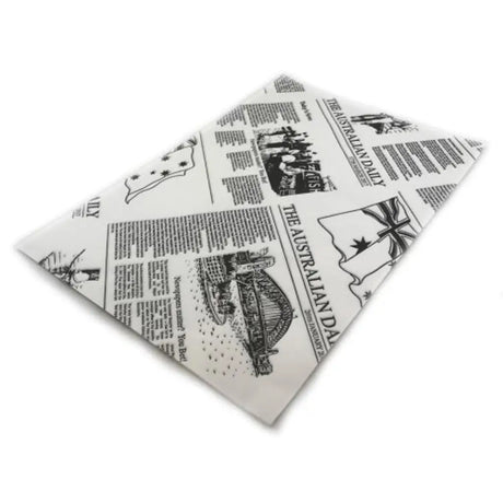 Alpen GreaseProof Paper Newsprint 200x300mm 200Roll 103270