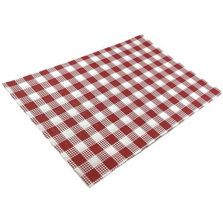Alpen GreaseProof Paper Red Check 200x300mm 200Roll 103250