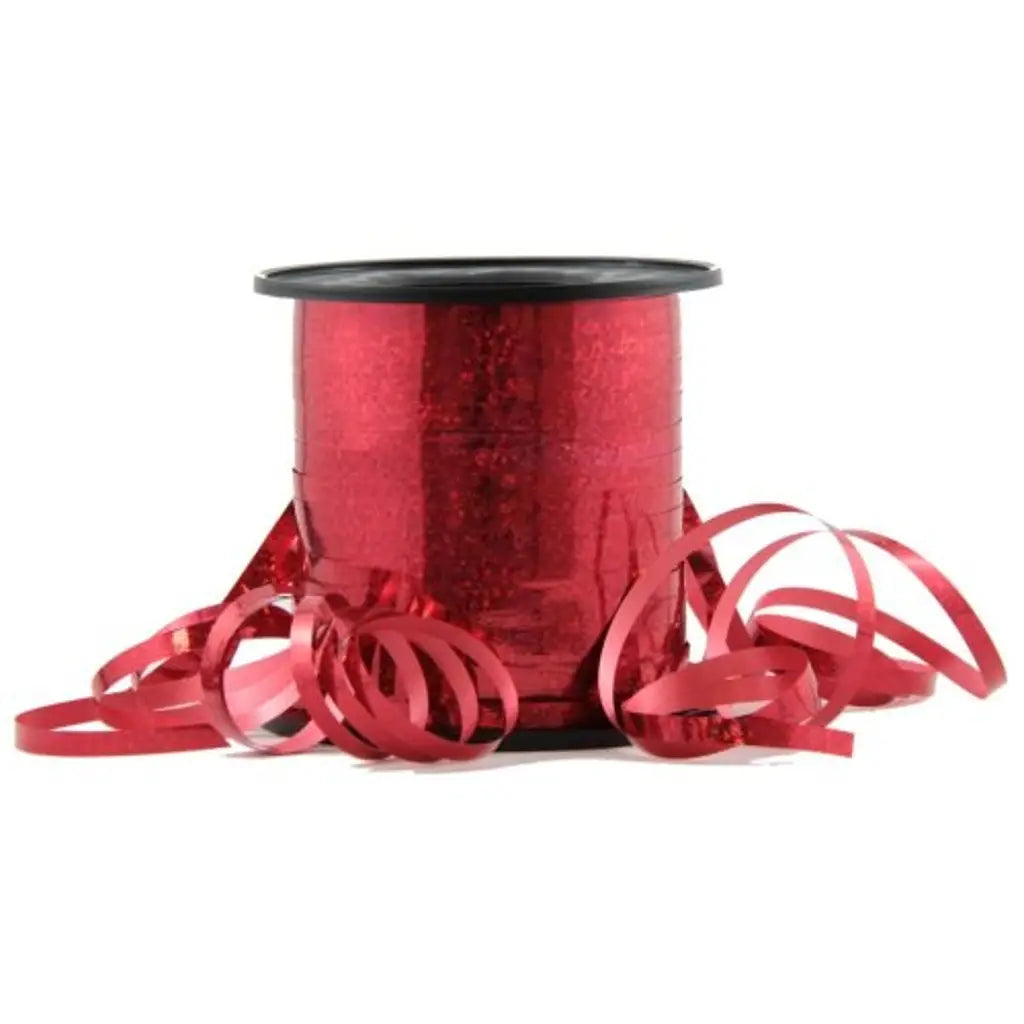Alpen Holographic Curling Ribbon Red 225m 205246