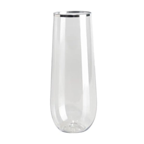 Alpen Occasion Stemless Champagne Glasses Silver Trim 250ml 6Pk 378513