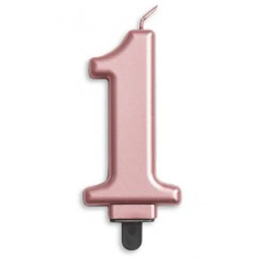 Alpen Occasions Birthday Candles Number 1 Jumbo Rose Gold 431271
