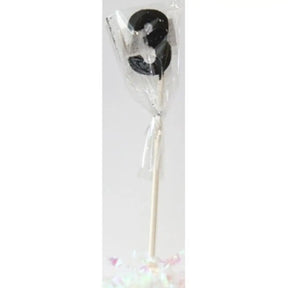 Alpen Occasions Birthday Candles Number 3 Long Stick Glitter Black 447403