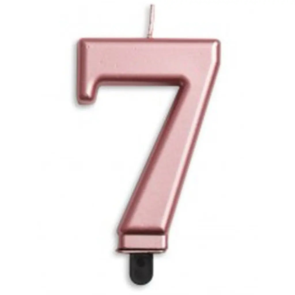 Alpen Occasions Birthday Candles Number 7 Jumbo Rose Gold 431277