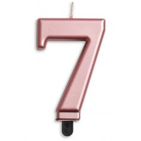 Alpen Occasions Birthday Candles Number 7 Jumbo Rose Gold 431277