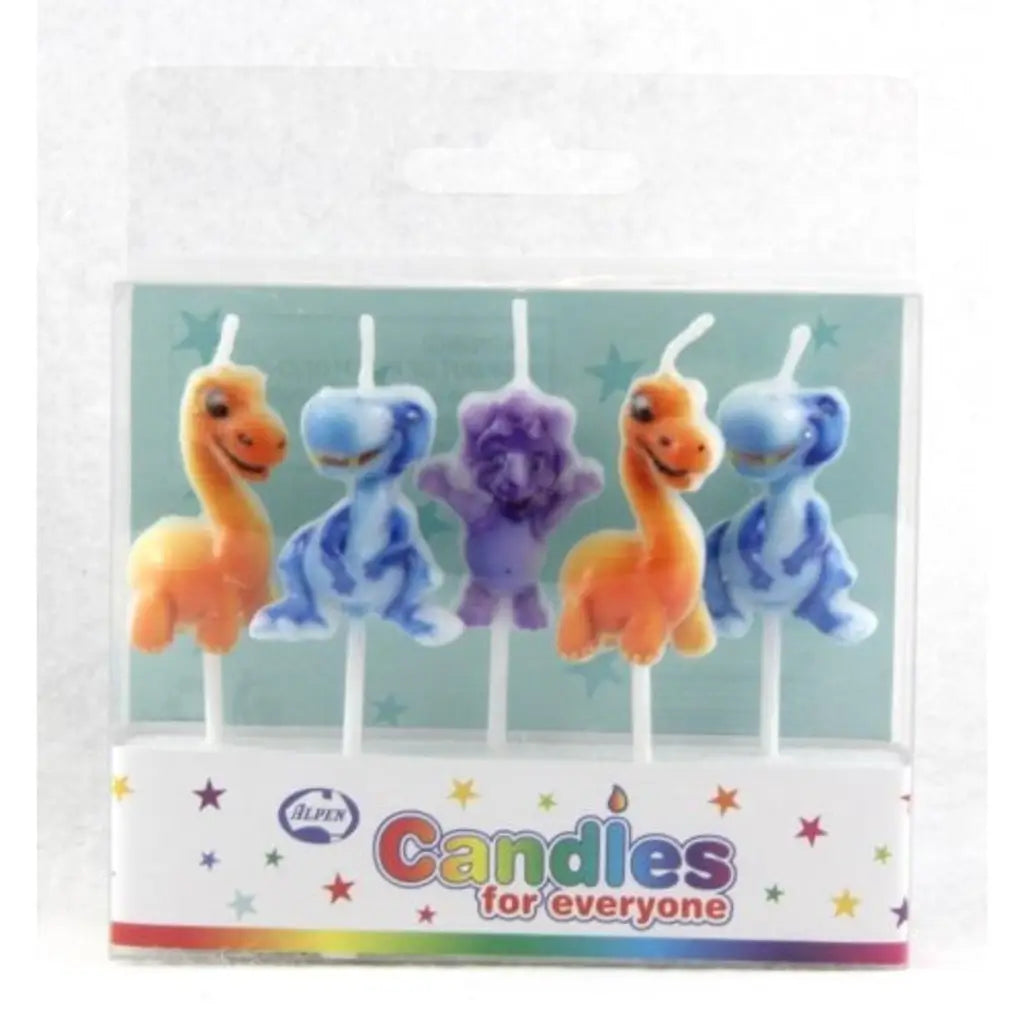 Alpen Occasions Birthday Dinosaurs Candles 6Pk 442531