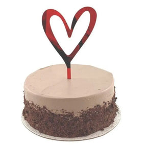 Alpen Occasions Cake Topper Acrylic Heart Red 443034