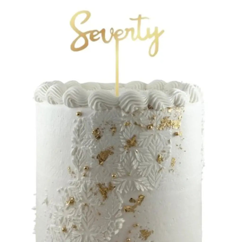 Alpen Occasions Cake Topper Acrylic Seventy Gold 443112