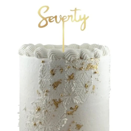 Alpen Occasions Cake Topper Acrylic Seventy Gold 443112